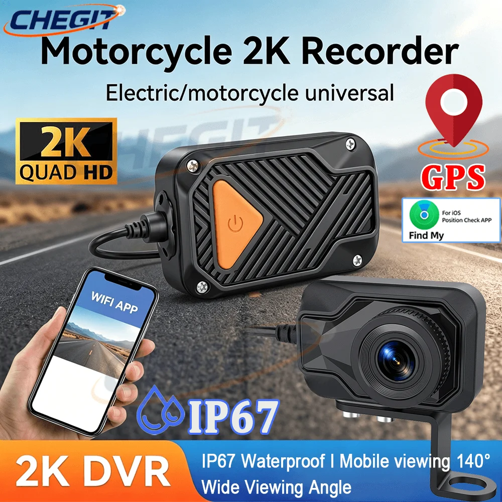 Mountain Biking App - Motosiklet DVR 2K HD WiFi ve