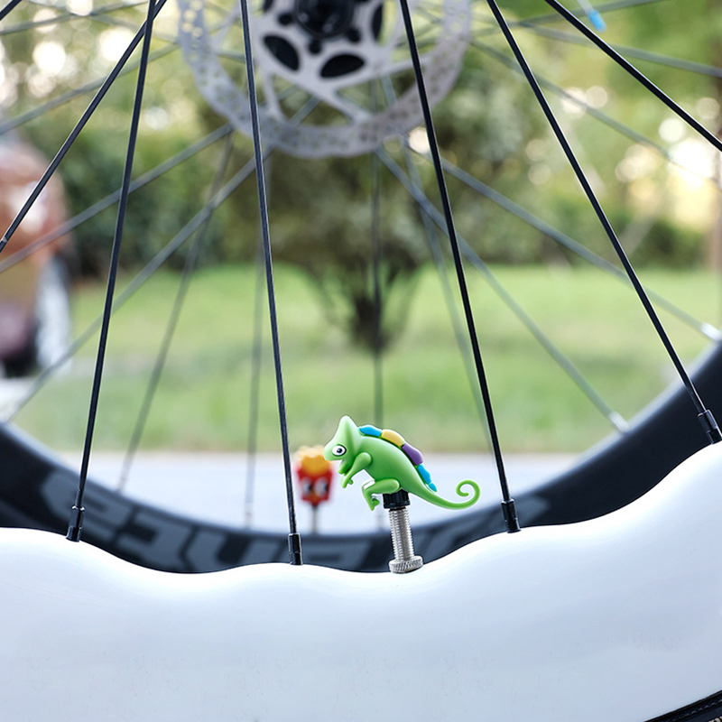 Yeni Bisiklet Hava Valfi Kapağ - Mountain Biking Cartoon incelemesi ve fiyatı