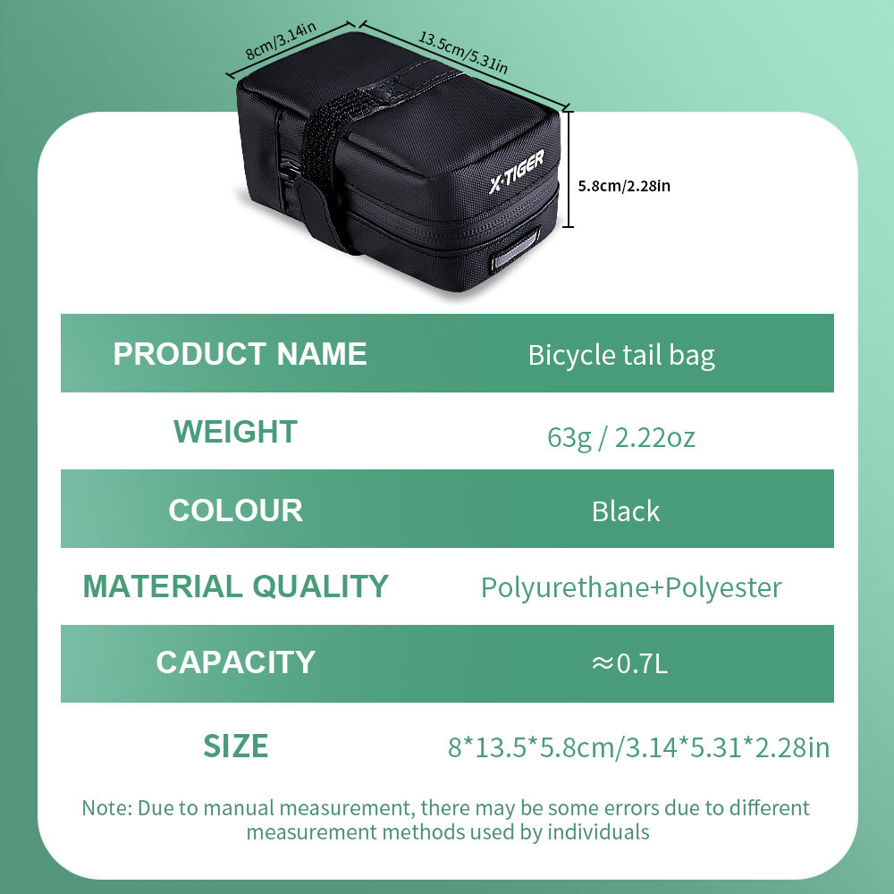 X-TIGER Mini Bisiklet Eyer Çan - Mountain Biking Waist Pack incelemesi ve fiyatı