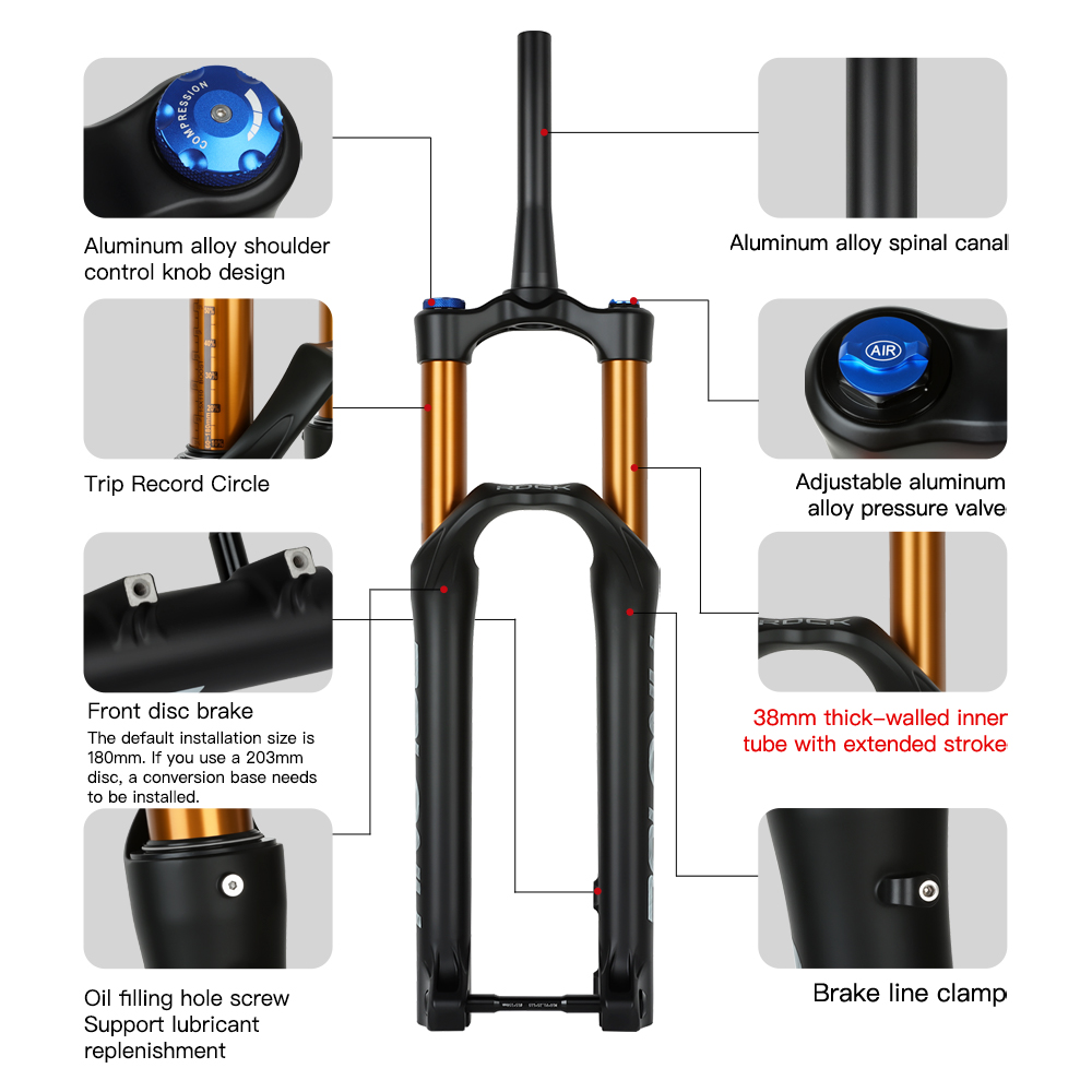 BOLANY 38mm Stanchion Bisiklet - Mtb Fork Air incelemesi ve fiyatı