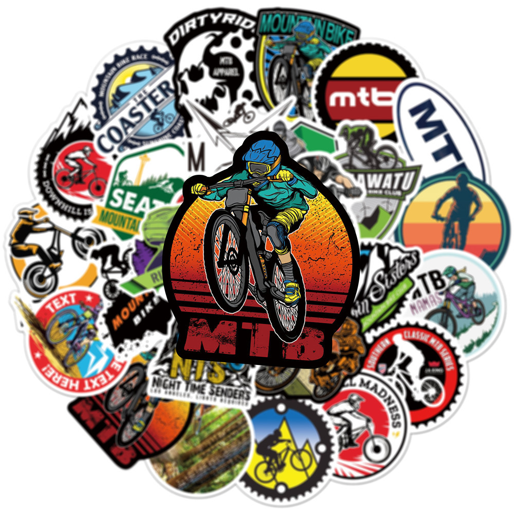 10/30/50 adet Karikatür Dağ Bi - Mountain Biking Cartoon incelemesi ve fiyatı